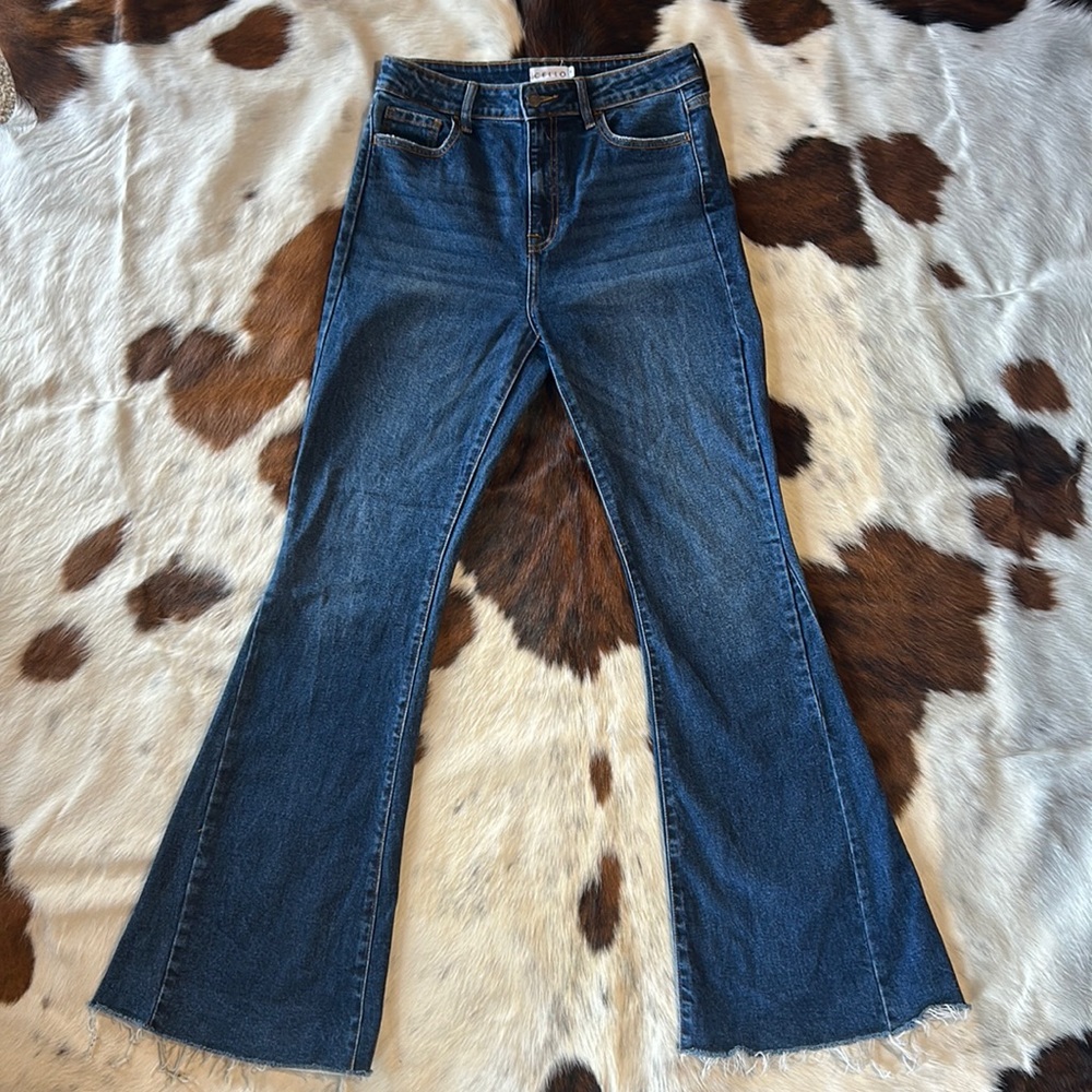 Cello High Rise Flare Jeans